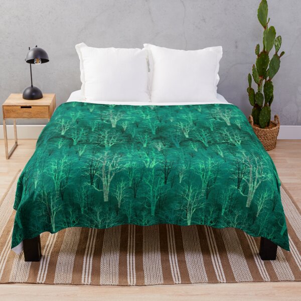 Item preview, An endless forest -Deep intense turquoise,emerald designed and sold by My-fake-places.