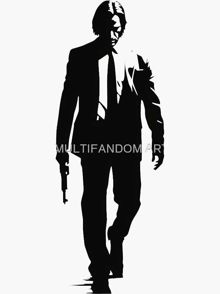 Imagen 3 de 3, Pegatina con la obra John Wick, diseñada y vendida por JessicaDeni.