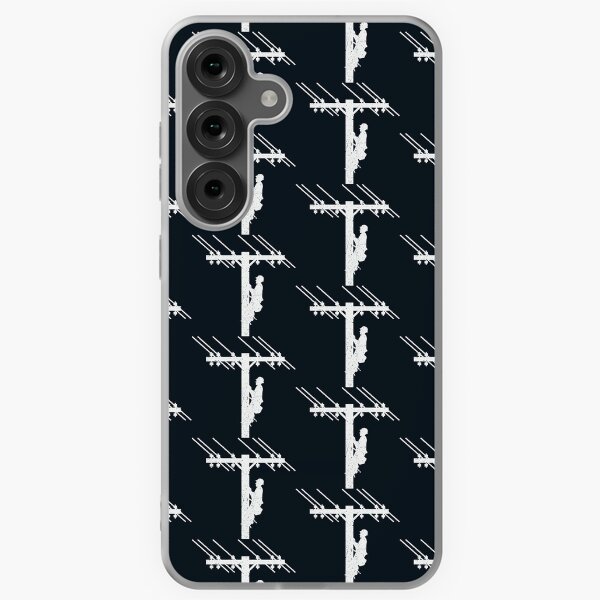 Cool Vintage Lineman Silhouette on Utility Poles Samsung Galaxy Soft Case