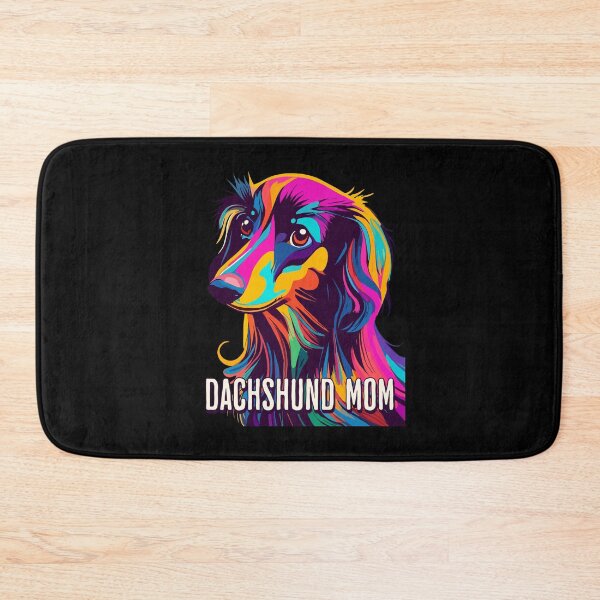 Item preview, Colorful Longhaired Dachshund Mom designed and sold by Hic21.