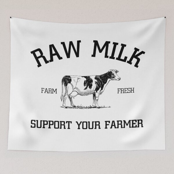Item preview, Raw Milk - Farm Fresh - Support Your Farmer designed and sold by FutrPrmtiv.
