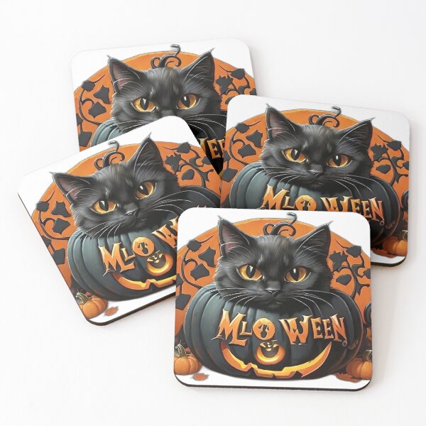 Item preview, Black cat Meow-lloween designed and sold by denver1825.