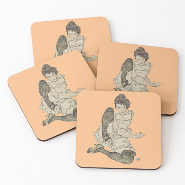 Item preview, Female model seated, by Egon Schiele (1920) designed and sold by MINDTHECHERRY.