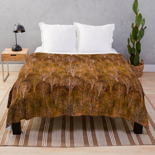 Item preview, An endless forest- intense brown, dark orange,autumn designed and sold by My-fake-places.