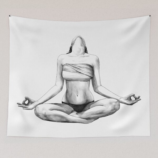 Item preview, Girl Yoga Meditation Zen designed and sold by dk-design85.