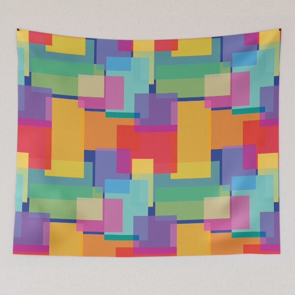 Item preview, Bright Geometric Abstract Pattern designed and sold by Stephanie McRae.