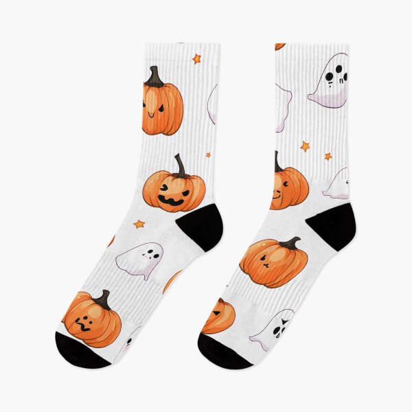 Item preview, Halloween Pattern Pumpkins and Ghosts designed and sold by Trendjoy.