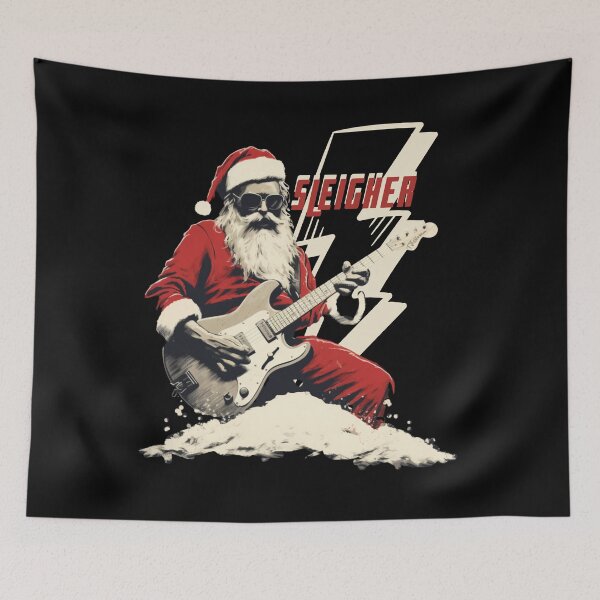 Item preview, SANTA SLEIGHER FUNNY METAL SANTA 1 designed and sold by justyna-s28.
