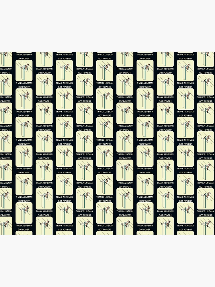 Thumbnail 5 of 5, Shower Curtain, Got Power? Thank A Lineman designed and sold by LineXpressions.