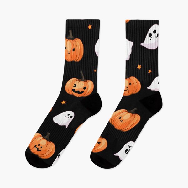 Item preview, Halloween Pattern Pumpkins and Ghosts designed and sold by Trendjoy.