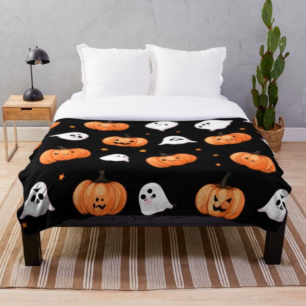 Item preview, Halloween Pattern Pumpkins and Ghosts designed and sold by Trendjoy.
