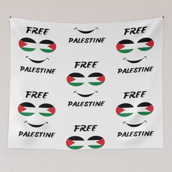 Item preview, Free Palestine smiley face  designed and sold by RetseEster.