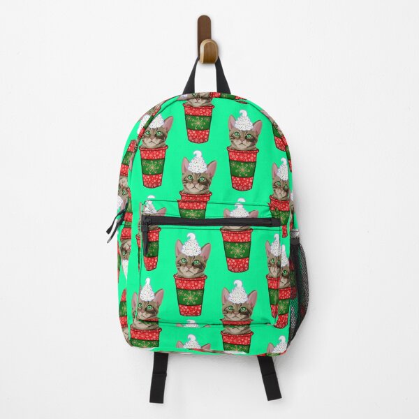 Item preview, Christmas Peppermint Mocha Coffee Tabby Cat  designed and sold by Deborah Camp.