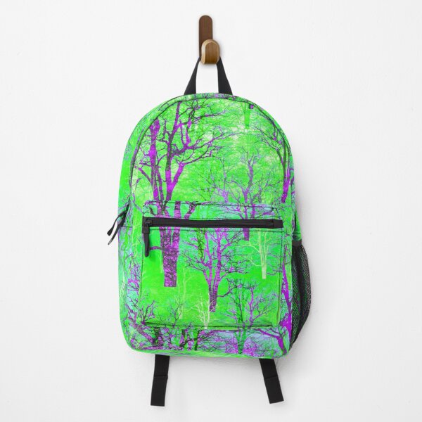 Item preview, An endless forest - bright green, purple, fluorescent colors designed and sold by My-fake-places.