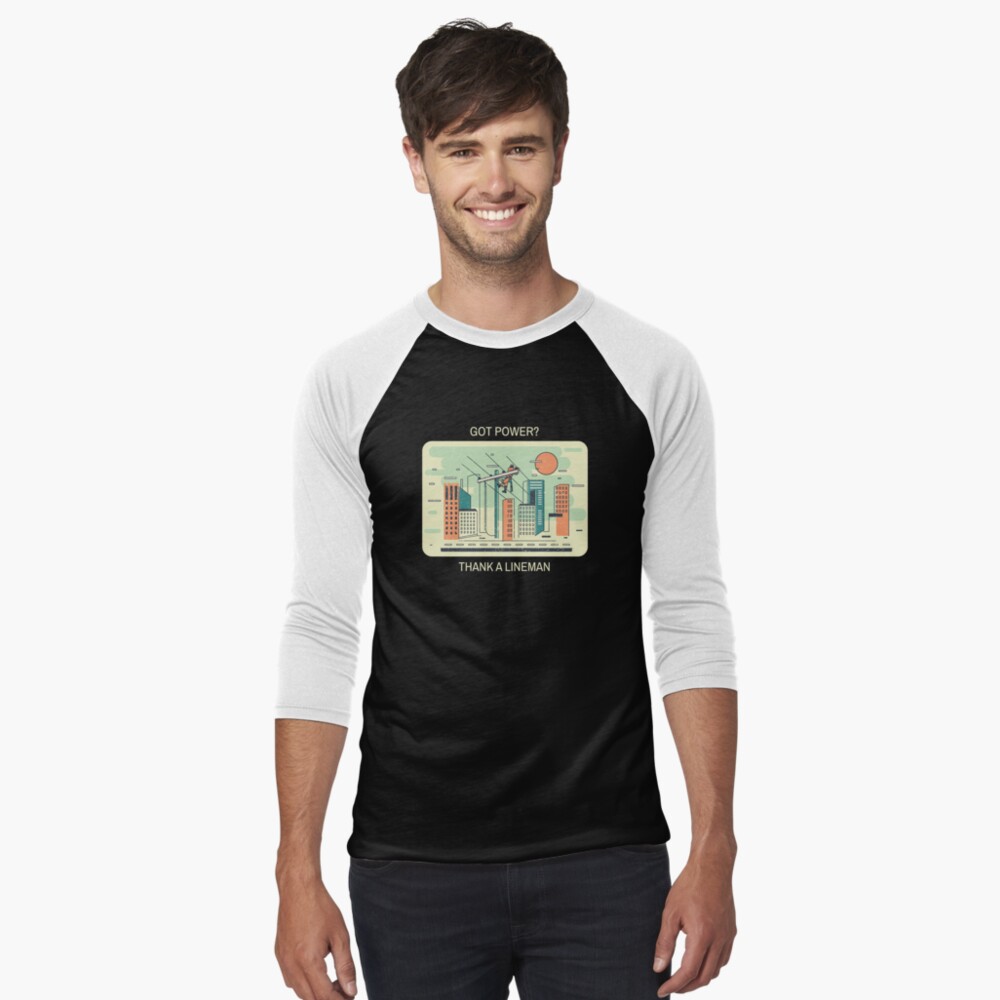 Item preview, Baseball ¾ Sleeve T-Shirt designed and sold by LineXpressions.