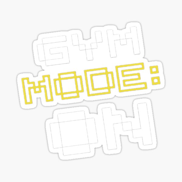 Healty Mode On - Funny Gym Gift For Gym Lover' Sticker