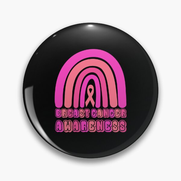Item preview, Breast Cancer Awareness Pink Women Rainbow Ribbon designed and sold by Stick-Artistry.