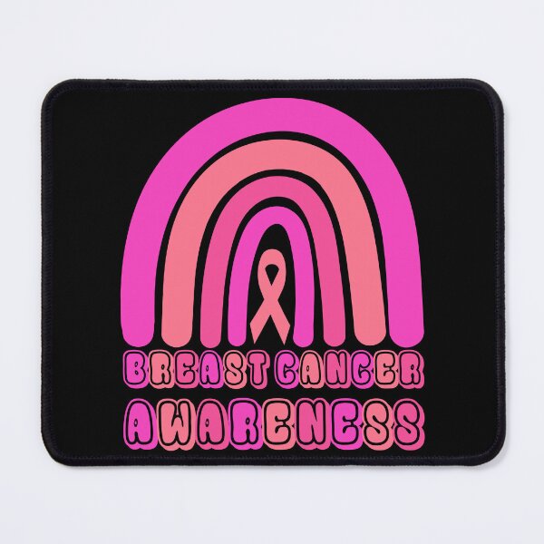 Item preview, Breast Cancer Awareness Pink Women Rainbow Ribbon designed and sold by Stick-Artistry.