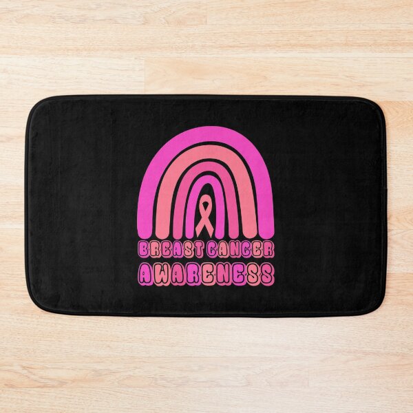 Item preview, Breast Cancer Awareness Pink Women Rainbow Ribbon designed and sold by Stick-Artistry.