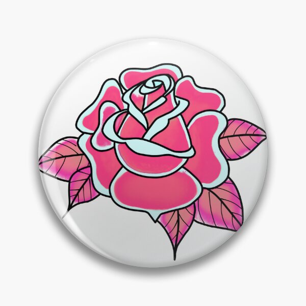 Item preview, American Traditional Pink Rose designed and sold by naz2.