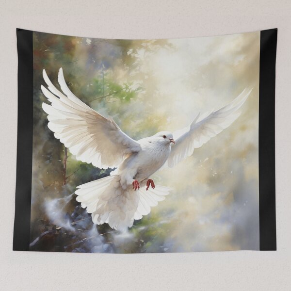 Item preview, Peace maker peace dove flying against war for peace designed and sold by OliveAndSnow.