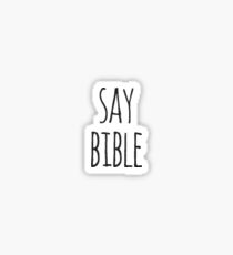 Pegatina decir biblia