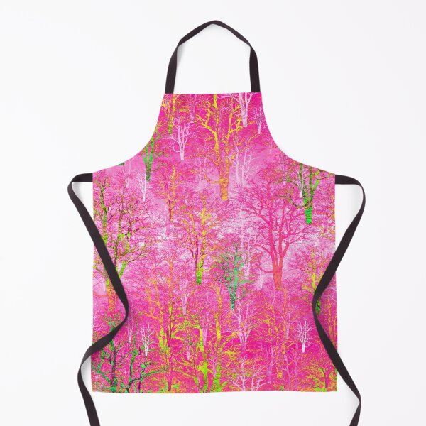 Item preview, An endless forest - bright pink, yellow, fluorescent color. designed and sold by My-fake-places.