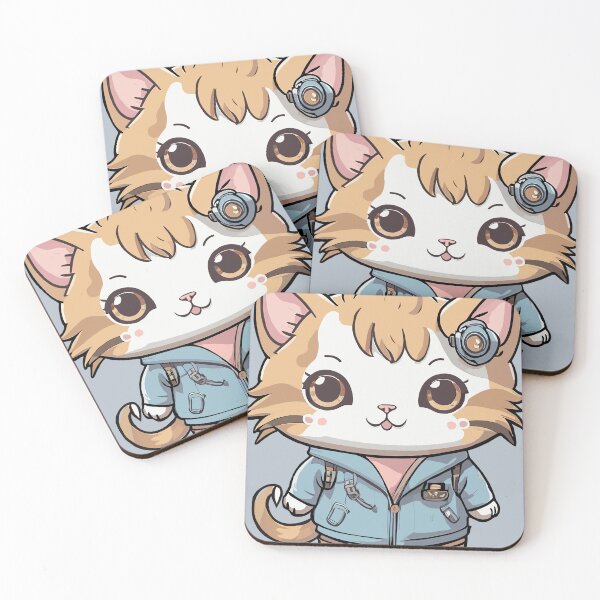 Item preview, Kawaii Baby Cat Blue Outfit Winter Fashion designed and sold by DavidCreator.