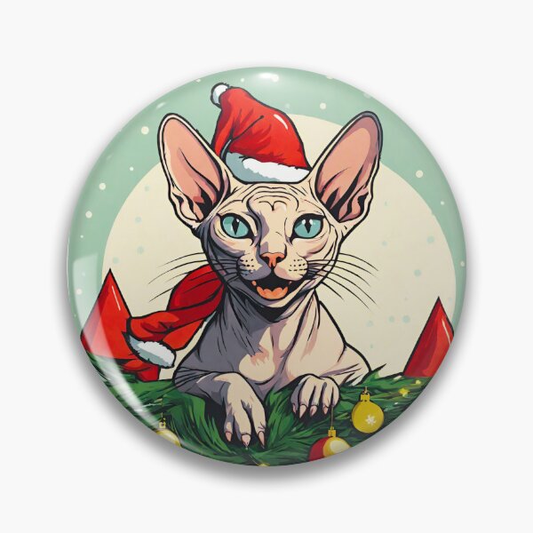 Artikelvorschau, Weihnachts-Sphynx-Katze entworfen und verkauft von bugilugi.