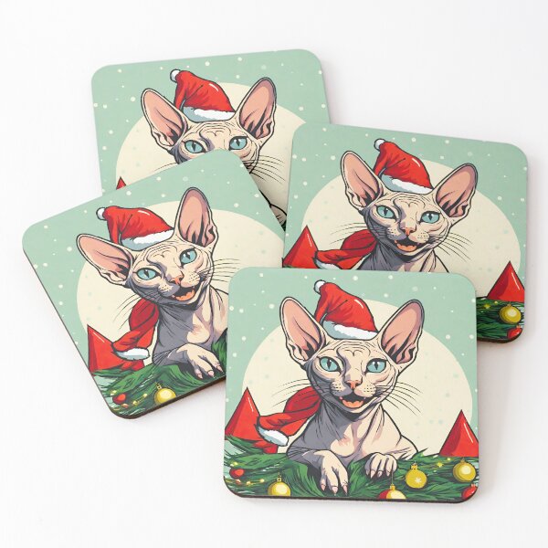 Artikelvorschau, Weihnachts-Sphynx-Katze entworfen und verkauft von bugilugi.