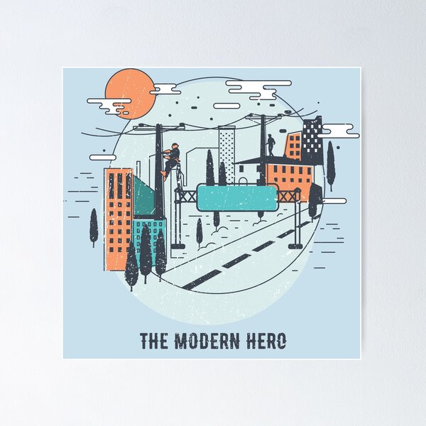 Cool Lineman - The Modern Hero Poster