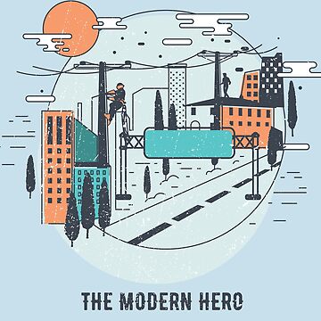 Artwork thumbnail, Cool Lineman - The Modern Hero by LineXpressions