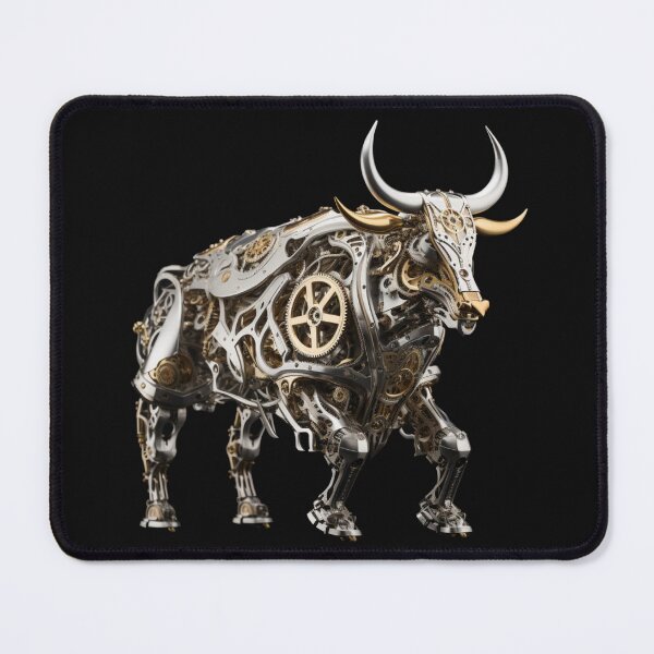 Item preview, Massive Metal Bull in Mechanical Style designed and sold by stainedglass101.