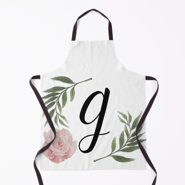 Item preview, The Letter "G" With Pink Rose And Green Leaves. designed and sold by LisaDesigns323.