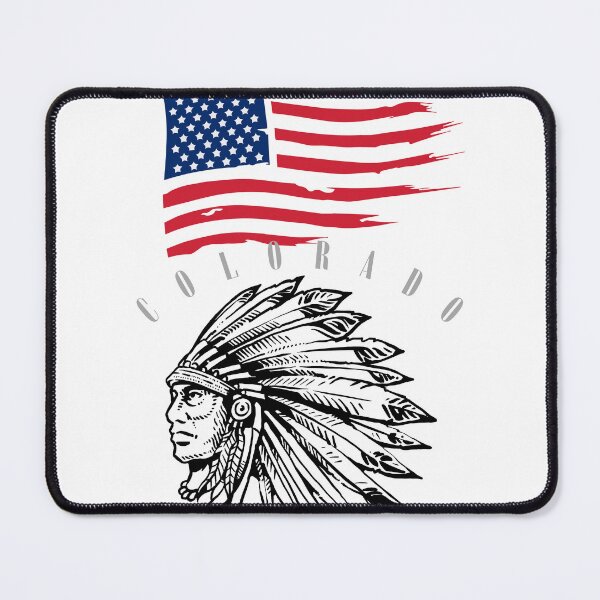 Item preview, Colorado Indian and US flag designed and sold by esao.