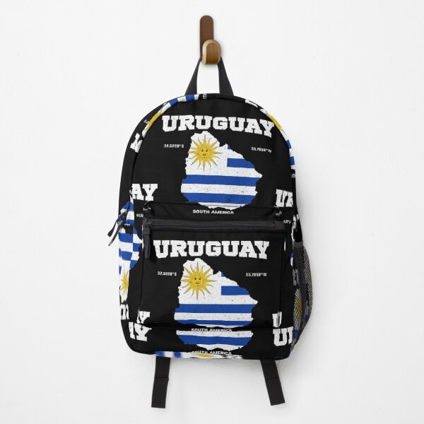 Item preview, Uruguayan Flag and Map, Uruguay coordinates, Uruguay location designed and sold by Flag Outfit.