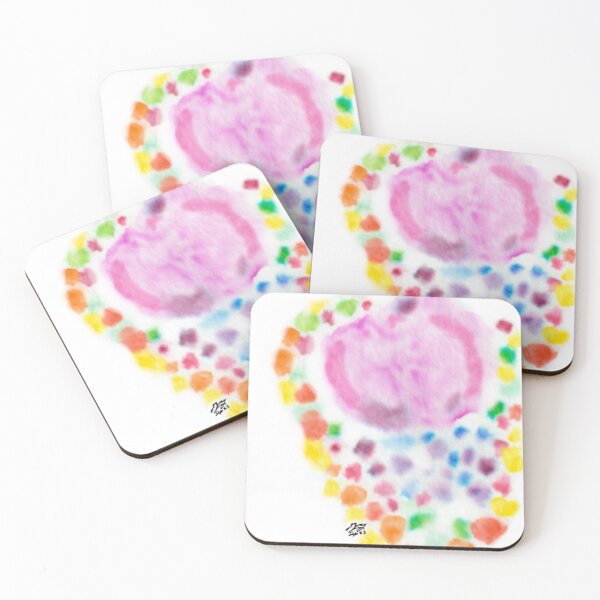 Item preview, Watercolor painting fantasy rush colors splendor diversity heart designed and sold by Jonah Augustin Gray.