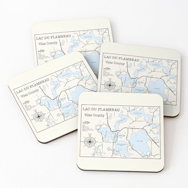 Item preview, Lac Du Flambeau Lake WI Vilas County designed and sold by Jean Plout.