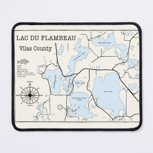 Item preview, Lac Du Flambeau Lake WI Vilas County designed and sold by Jean Plout.