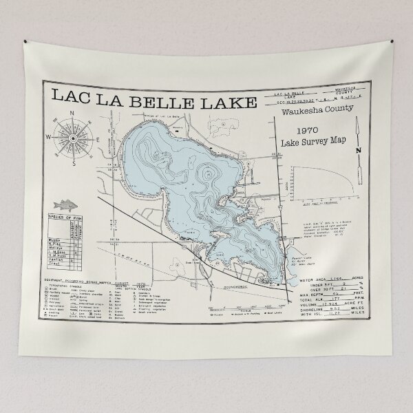 Item preview, Lac La Belle Lake WI Waukesha County 1970 designed and sold by Jean Plout.