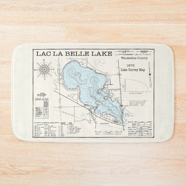 Item preview, Lac La Belle Lake WI Waukesha County 1970 designed and sold by Jean Plout.