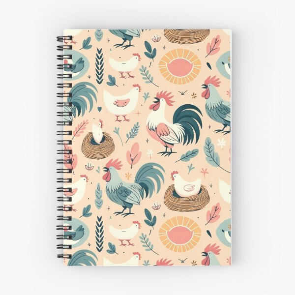 Item preview, rooster chicken and hen pattern designed and sold by Aryabek.