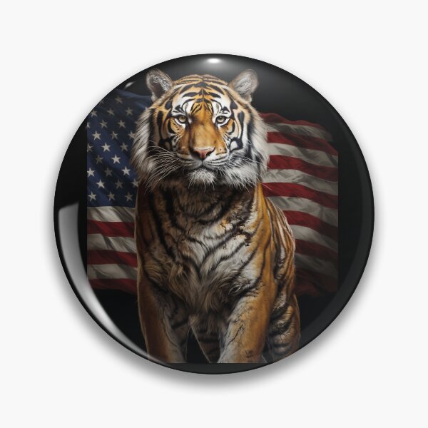 Item preview, Tigre en el fondo de la bandera. designed and sold by Master-Print.