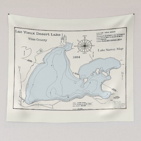 Item preview, Lac Vieux Desert Lake WI Vilas County designed and sold by Jean Plout.