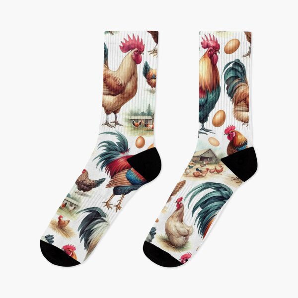 Item preview, Rooster Chicken Hen Pattern designed and sold by Aryabek.