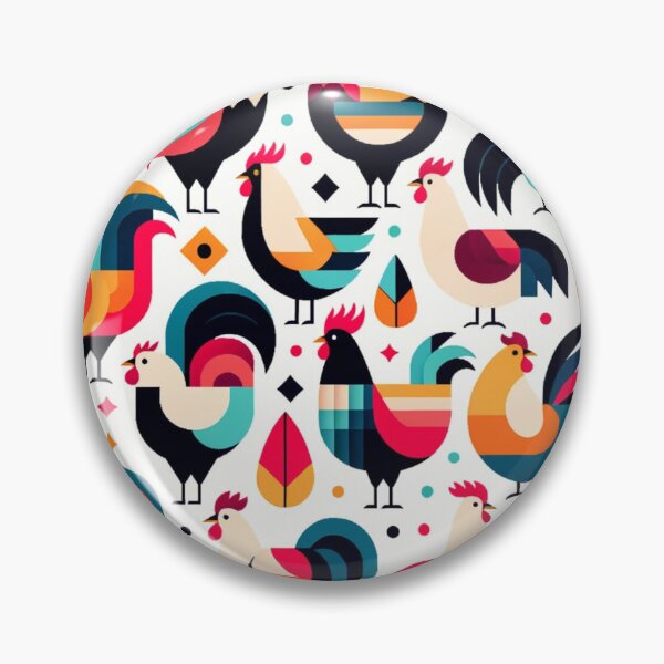 Item preview, Rooster Chicken Hen pattern Minimalist designed and sold by Aryabek.