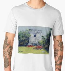 Tulum ruin temple Men's Premium T-Shirt