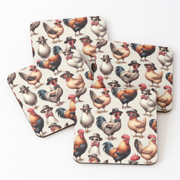 Item preview, Hen Rooster Chicken Pattern Cool designed and sold by Aryabek.