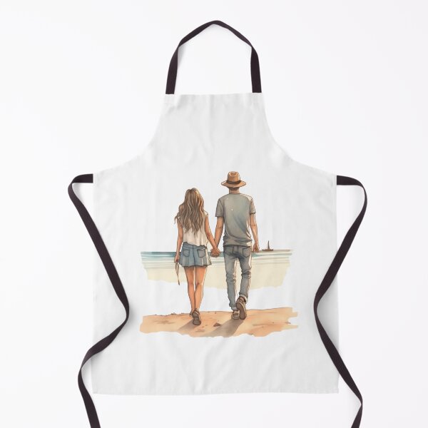Item preview, Loving couple walking on the beach shores designed and sold by TheRightHonMP.