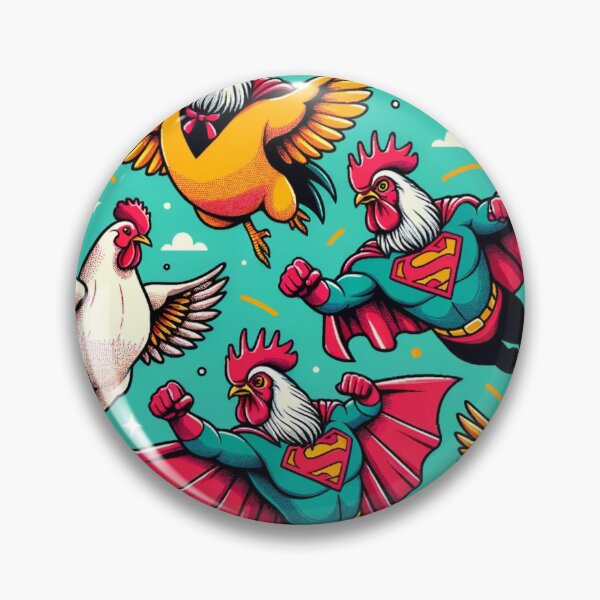 Item preview, Chicken Rooster Hen pattern Superhero designed and sold by Aryabek.